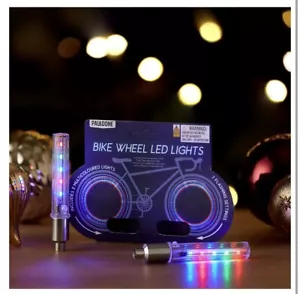 Bike Wheel LED Lights multi-coloured Paladone. For Schrader air valve (new) BNIB - Picture 1 of 3