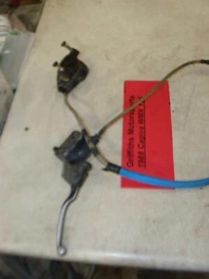 Cagiva WMX 125 1988 fabricante de equipos originales Ahrma WRK sistema de frenos delantero pinza cilindro maestro lev Foto 1 de 4