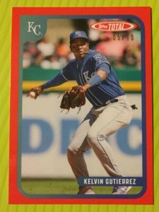 2020 Topps Total #791 RED Parallel KELVIN GUTIERREZ #'d 05/10 - KC Royals