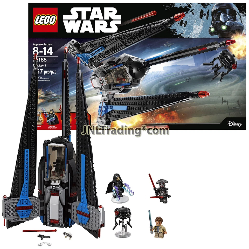 Yr 2017 Lego Star Wars 75185 TRACKER I with Rowan, Palpatine, 2 Droids (557 Pcs) - Image 1 of 1
