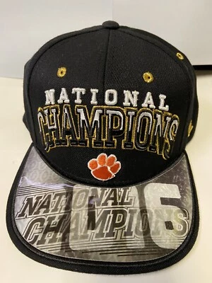 Clemson Tigers NCAA 2016 National Champions Zephyr Flat Bill Adjustable Hat - Image 1 of 3