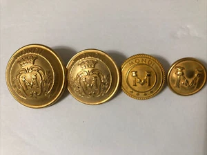 4 botones de repuesto chaqueta metal macizo color dorado MONDI - Imagen 1 de 7