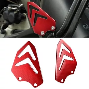 For Ducati DesertX Desert X 2022 2023 Aluminum Passenger Heel Guards Matt Red - Picture 1 of 9