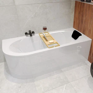 Badewanne Rechteck 180x80 Rechts + Kopfstütze + Ablaufgarnitur & Füße GRATIS ! - Bild 1 von 12