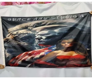 Donald Trump Flag Melania Double Sided 3' x 5' MAGA Make America Great Again! - Picture 1 of 3
