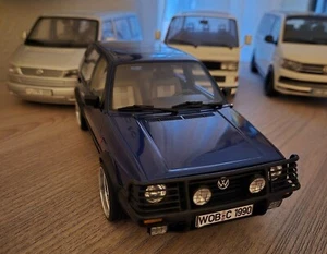 VW Golf 2 Country mit 18 Zoll VW Echt Alu Snowflake Felgen 1:18 in OVP - Bild 1 von 11