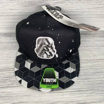 STAR WARS Black And White STORMTROOPER Kids Youth Hat Cap OSFM - Image 1 of 4