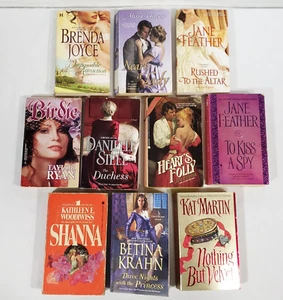 European Historical Romance Novels Lot Of 10 Books UK England Vintage Bundle Set - Picture 1 of 13