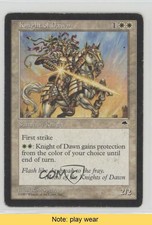 1997 Magic: The Gathering - Tempest Knight of Dawn #KNDA READ i9x