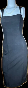 Maria Bianca Nero Sleeveless Bodycon Black Midi Dress Size S - Picture 1 of 6
