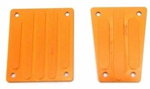 STRC # STA30799O ~ Orange Aluminum Front & Rear Skid Plates for Axial Exo Terra - Picture 1 of 1