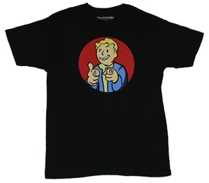 Fallout Adult New T-Shirt - Red Circle Thumbs Up Winking Vault Pip Boy Pic - Picture 1 of 1