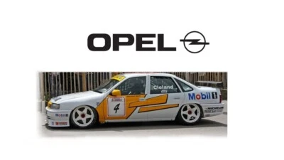 1:10 RC Clear Body Shell - Opel Vectra Vauxhall Cavalier with BTCC Livery - Image 1 of 4