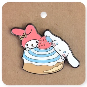 Hello Kitty Sanrio Enamel Pin: My Melody and Cinnamoroll Puff Pastry - Picture 1 of 5