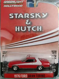 Greenlight Starsky And Hutch 1976 Ford Gran Torino rot chrom 1/64 - Bild 1 von 3