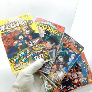 My Hero Academia 1a stampa vol.1-4 set manga giapponese fumetto con OBI - Foto 1 di 24