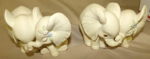 Homco 1993 "Elephants In Love" Vintage Porzellan/Keramik Figur 2 Stück - Bild 1 von 5