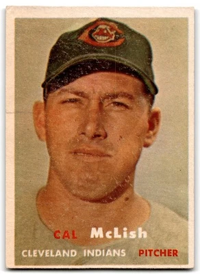 1957 Topps Cal McLish RC Cleveland Indians #364 - Image 1 of 2