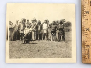 1928 Seneca Indian Native American Green Corn Dancers Allegany Reservation - Picture 1 of 2