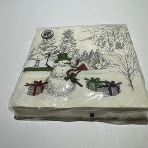 Michel Design Works Christmas Season’s Greetings Lunch Napkins 20ct - Picture 1 of 6