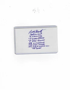 A's / YANKEES BOBBY SHANTZ LIFETIME STATS SIGNED INDEX CARD - Picture 1 of 1