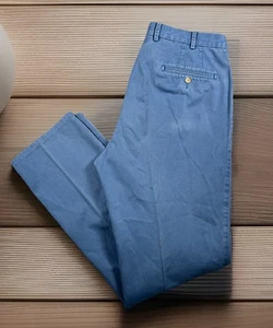 Pantalón Peter Millar Sarga Tacto Suave Hombre 36x33 100% Algodón Pima Azul - Imagen 1 de 10