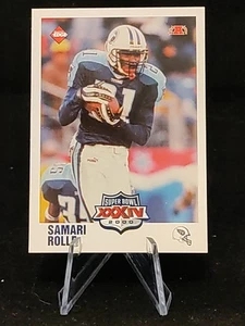 Samari Rolle 2000 Collector's Edge Super Bowl XXXIV Logo Center #T9 casi nuevo - Imagen 1 de 2