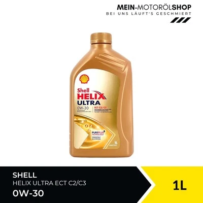 Shell Helix Ultra ECT C2 C3 0W-30 VW 507 504 Mercedes Porsche C30 1 Liter - Bild 1 von 4