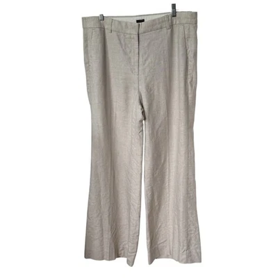 J.Crew Women’s Carolina flare pant in stretch linen blend 16 - Image 1 of 4