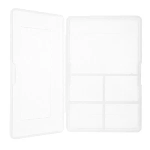 4 Stück transparente Teile-Organizer-Boxen, kleine Werkzeug-Aufbewahrungsboxen, - Bild 1 von 12