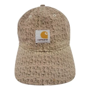 Gorra de béisbol Carhartt bronceada con estampado de logotipo ajustable con tirantes ropa de trabajo sombrero talla única - Imagen 1 de 10