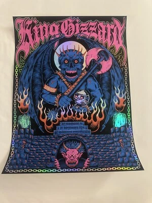 Póster King Gizzard and The Lizard Wizard 11/20 St. Augustine Florida 2024 FOIL Foto 1 de 4