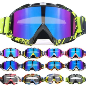 Motorcycle Motocross Race Goggles Moto MTB ATV UTV MX Off Road Dirt Bike Eyewear - Picture 1 of 31
