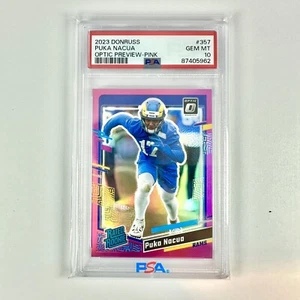 Panini Donruss 2023 - Vista previa óptica Pink Prizm #357 Puka Nacua (RC) PSA 10 📈🔥 - Imagen 1 de 2