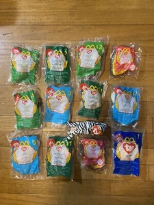 TY Teenie Beanie Babies Mixed Lot of 13 McDonalds Happy Meal Toys - Picture 1 of 10