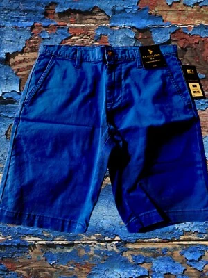 U.S. Polo Assn. Pantalones Cortos Hartford Para Hombre Frente Plano, Azul Vuelo Talla 30”, Elastizados Foto 1 de 2