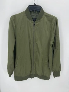 Bernardo Jacket Womens Small Olive Green Bomber Military Full Zip Boho Coat - Picture 1 of 7