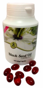 100x kaltgepresste Schwarzkümmelölkapseln - Nigella Sativa - Schwarzkümmel/Kalonji - Bild 1 von 1