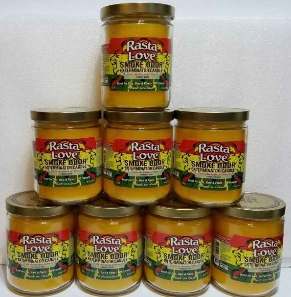 Smoke Odor Exterminator 13oz Jar Candle Rasta Love