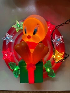 Looney Tunes Navidad 12 luces Tweety Tree Topper Navidad 1997 - Imagen 1 de 11