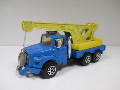 CAMION SCANIA GRUE DE LEVAGE 20T Bleu Blue Blau MAJORETTE 3011 Serie 3000 1/60 - Photo 1/4