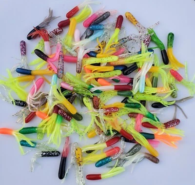 ANGLERS OASIS Lit'l Hustlers 100 Count 1.5 Inch Tubes Southern Pro Fishing Bait