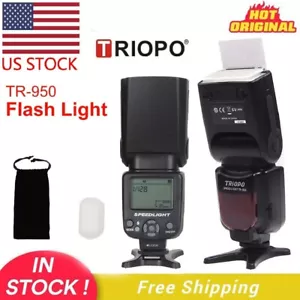 US TRIOPO TR-950 Flash Light Speedlite for Canon Nikon Fujifilm Olympus Pentax - Picture 1 of 11