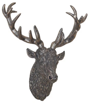 Hirschgeweih Wandskulptur Hirsch Wanddeko Hirsch gigantische Trophäe Tierfigur - Bild 1 von 4