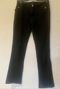 Vintage 2004 Gucci Hecho en Italia Negro Elástico Acampanado Denim Jeans Talla 31 - Imagen 1 de 10