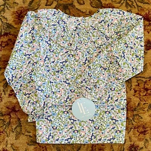 LITTLE ENGLISH Girl's Size 5 Bespoke Blouse Leland Floral Blue 100% Cotton NWT - Picture 1 of 9