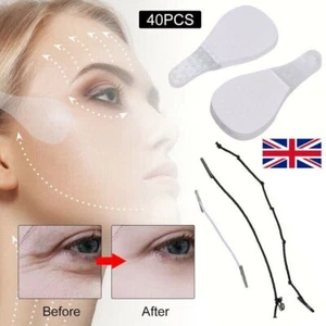 NEW 40PCS V-SHAPE FACE LIFT TAPE STICKERS THIN INVISIBLE SLIM SECRET ANTI AGING - Picture 1 of 16