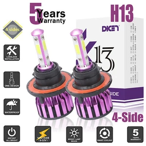 H13 9008 LED Headlight Conversion Kit 1700W 204000LM HI-LO Beam Bulbs 6000K - Picture 1 of 12