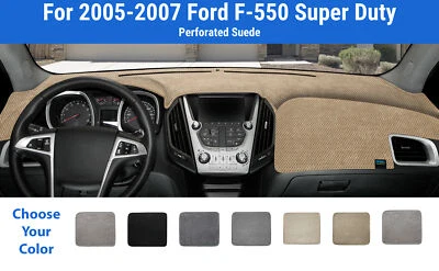 Dashboard Dash Mat Cover for 2005-2007 Ford F-550 Super Duty (Sedona Suede) - Image 1 of 4