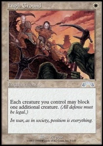 MTG - High Ground - Exodus - NM, English Magic FLAT RATE SHIP - Image 1 of 1